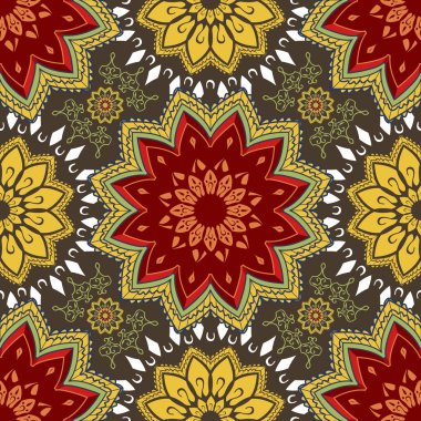 Dikişsiz zarif dekoratif desen.