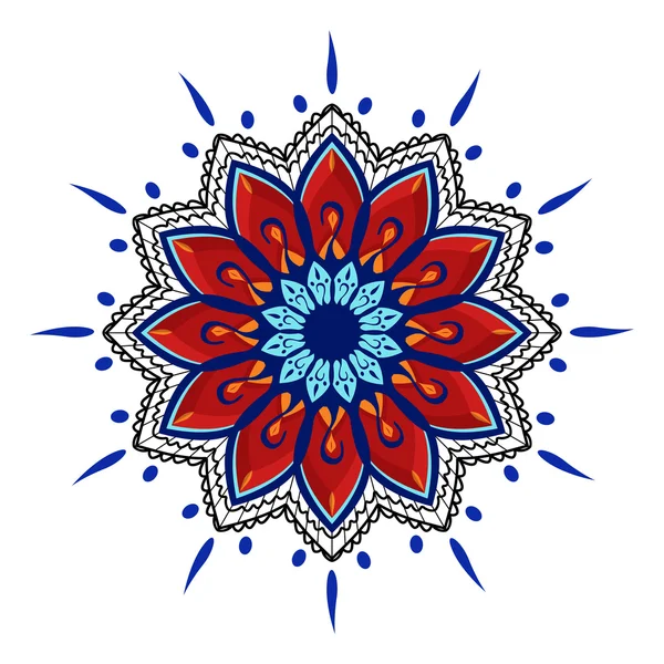 Éléments décoratifs. Orienter ornement traditionnel. Mandala . — Image vectorielle
