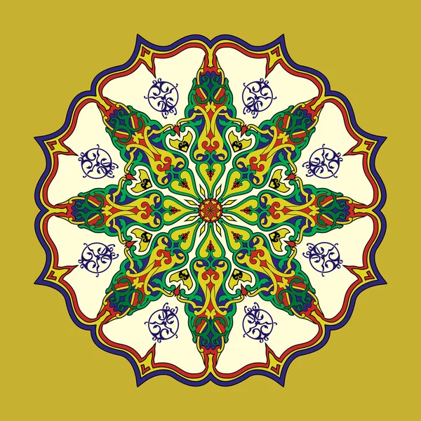 Decoratieve elementen. Oriënteren traditionele sieraad. Mandala. — Stockvector