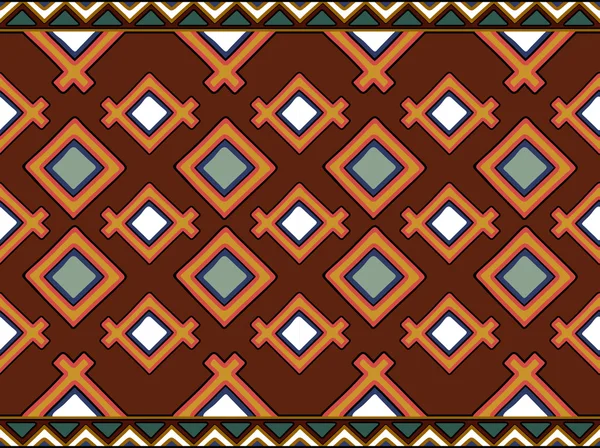 Seamless elegant Ornamental pattern. Africa, Indian ethnic art theme. — Stock Vector