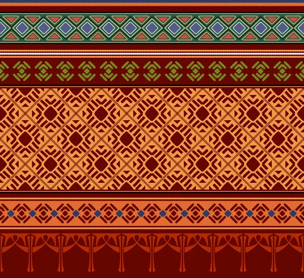 Pola ornamental yang elegan dan mulus. Afrika, tema seni etnis India . - Stok Vektor