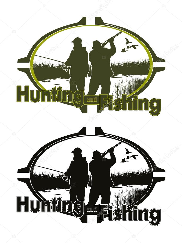 hunting and fishing logo