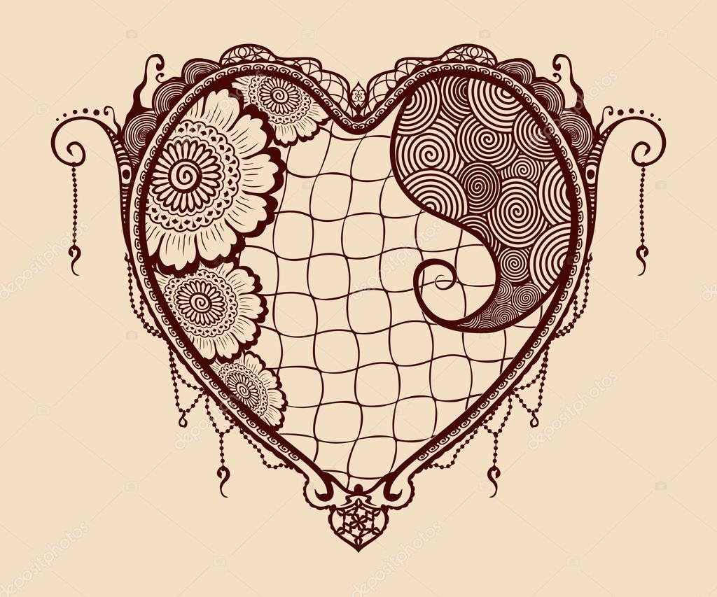 Tattoo Mandala Herz