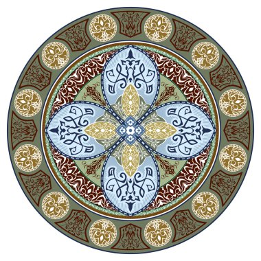 Şark geleneksel süs. Mandala.