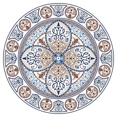 Şark geleneksel süs. Mandala.