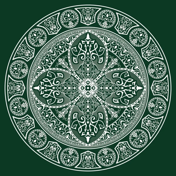 Oriënteren traditionele sieraad. Mandala. — Stockvector