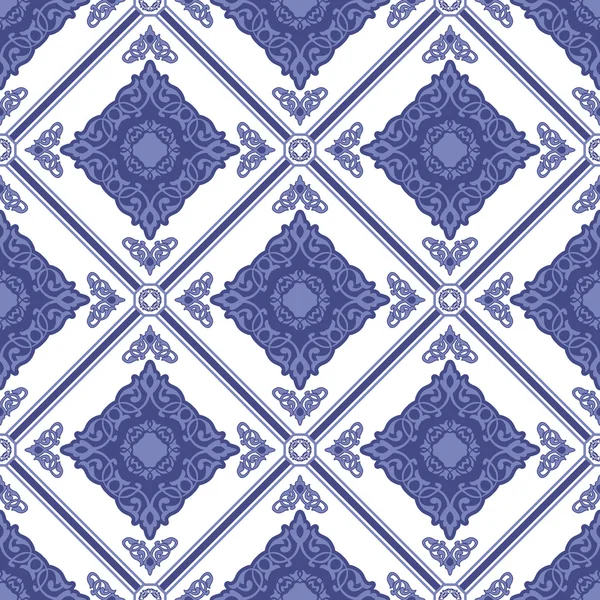 Inconsútil elegante patrón ornamental.Azulejos de cerámica . — Vector de stock