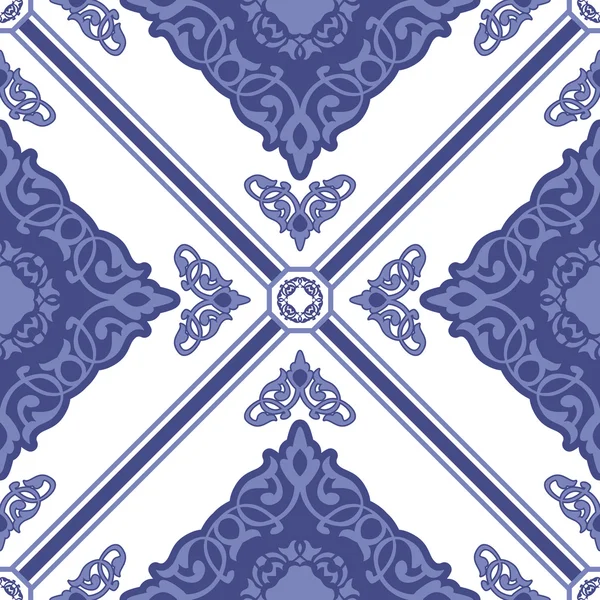 Dikişsiz zarif dekoratif desen. Seramik Karo.