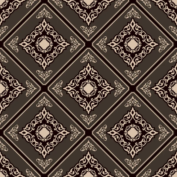 Nahtlose elegante ornamentale Muster. Keramische Fliesen. — Stockvektor