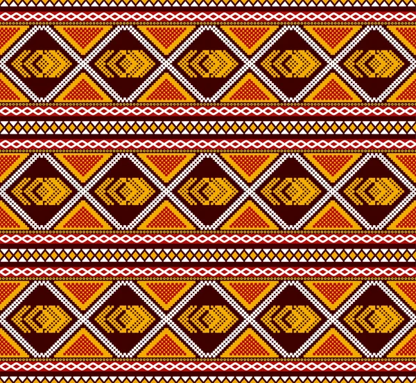 Elegante motivo ornamentale senza cuciture. Africa tema di arte etnica . — Vettoriale Stock