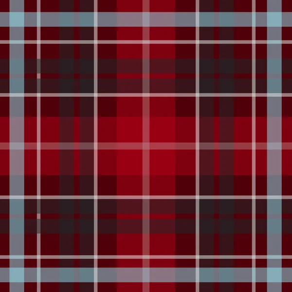 Patrón de tartán escocés sin costura vectorial en rojo, azul, negro. Diseño celta celta británico o irlandés para textiles, tejidos o para envolver, fondos, papel pintado, sitios web — Vector de stock
