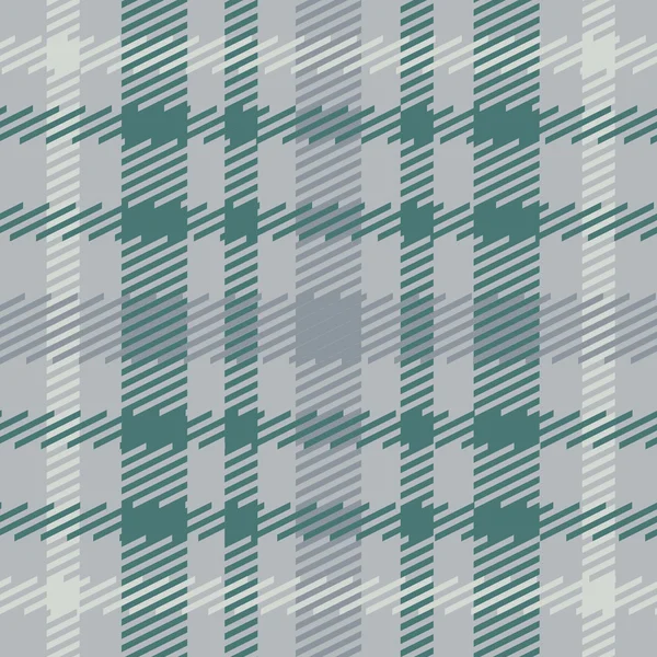 Patrón de tartán escocés sin costura vectorial en gris, azul, verde, turquesa, blanco.Diseño celta británico o irlandés para textiles, ropa, tela o para envolver, fondos, papel pintado — Vector de stock