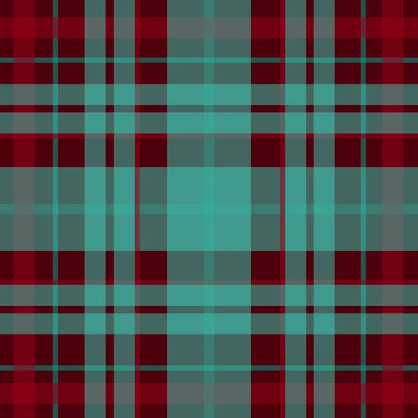 Vector seamless scottish tartan pattern in red, turquoise, black. British or irish celtic design for textile, clothes, fabric or for wrapping, backgrounds, wallpaper — Wektor stockowy