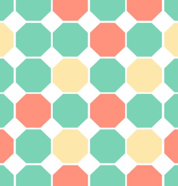 İllüstrasyon renkli çokgen seamless modeli