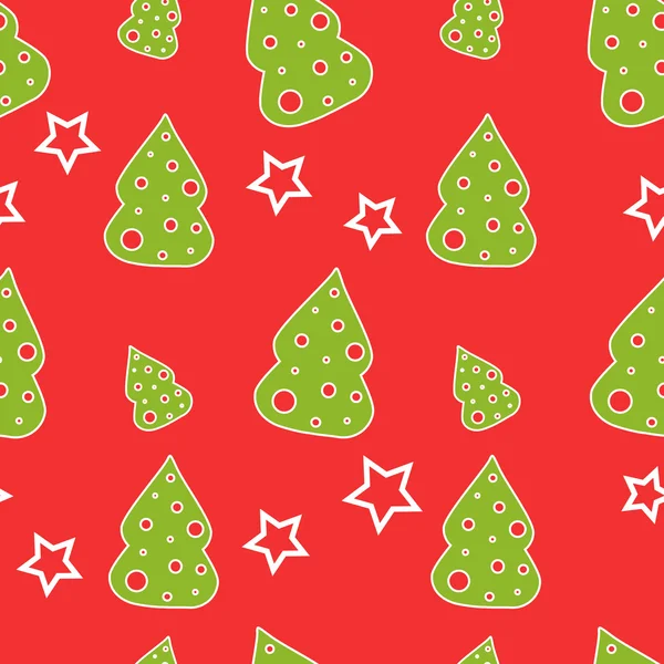 Seamless Christmas tree — Stock Vector