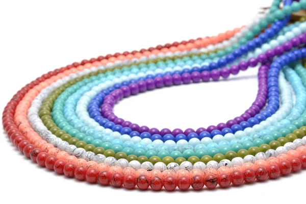 Rainbow beads chaplet — Stock Photo, Image