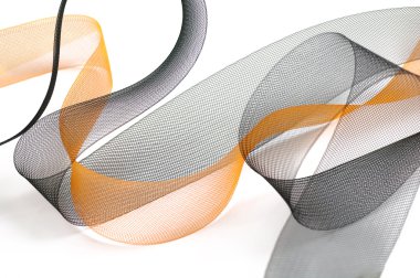 Siyah ve turuncu örgü