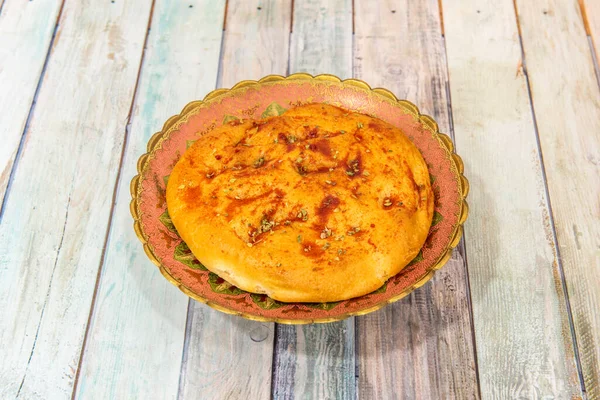 Андалузская Масляная Торта Паприкой Орегано — стоковое фото