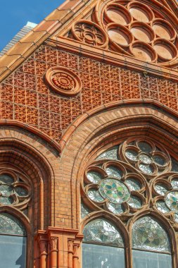 South City Market kırmızı tuğla bina namı diğer George Street Arcade Dublin, İrlanda Cumhuriyeti