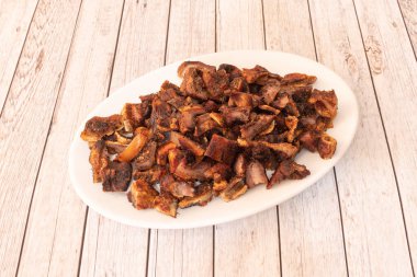 Fried ear dish served in Spanish tapas restaurant