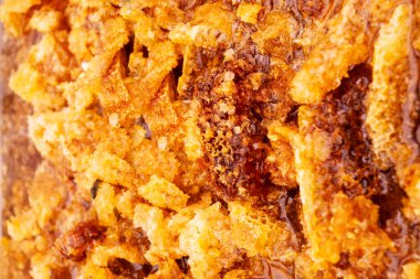 Bala yakın çekim, bal arka plan, tatlı bal, doku