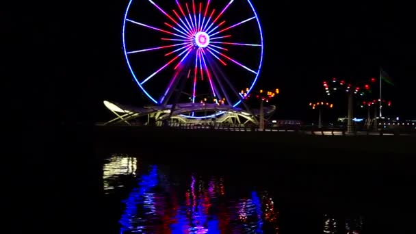 Lumières clignotantes sur le carrousel — Video