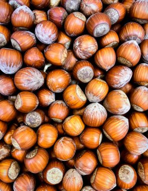 Fındık yüzeyi doğal ceviz dokusunu ve organik besin detaylarını gösteriyor.