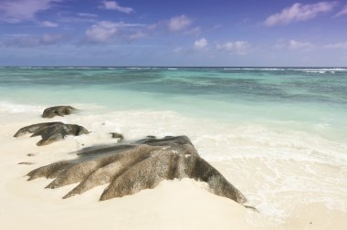 Anse kaynak d'argent beach, la digue Adası, Seyşel Adaları