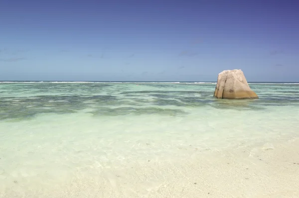 Anse kaynak d'Argent beach La Digue Adası Seyşel Adaları'nda
