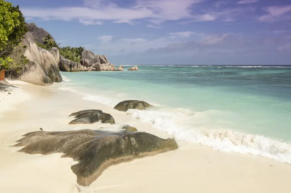 Anse kaynak d'argent beach, la digue Adası, Seyşel Adaları