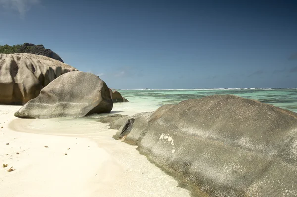 Anse kaynak d'argent beach, la digue Adası, Seyşel Adaları