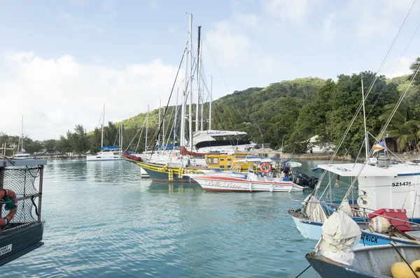 La Digue Harbor tekneler