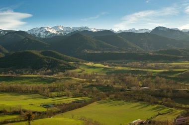 Katalan manzara. İspanya ' Cerdanya Pyrenees