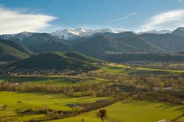 Katalan manzara. İspanya ' Cerdanya Pyrenees
