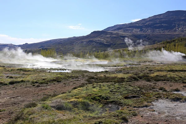 Geotermiska området runt Geysir — Stockfoto