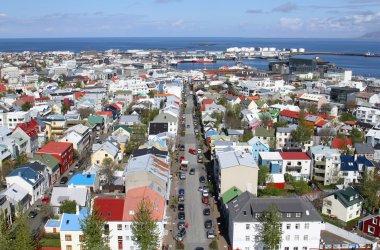 Yukarıdan Reykjavik