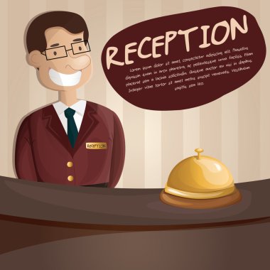 Otel resepsiyon masası, profesyonel Konsiyerj