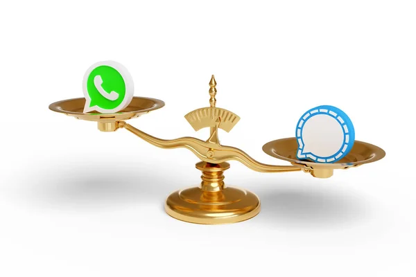 Buenos Aires Argentina Janeiro Escala Com Whatsapp Logotipo Sinal Isolado — Fotografia de Stock