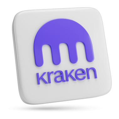 Buenos Aires, Arjantin; 28 Ocak 2026: Beyaz arka planda üç boyutlu Kraken logosu izole edildi. 3d illüstrasyon.