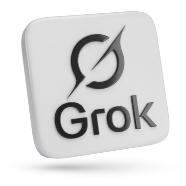 Buenos Aires, Arjantin; 23 Şubat 2026: Grok logosu beyaz arka planda izole edildi. 3d illüstrasyon.