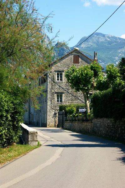 Turn in Prcanj, Montenegro — Stock Photo, Image