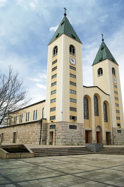 Igreja de São Jacó em Medjugorje (Bósnia e Herzegovina ) — Fotografia de Stock