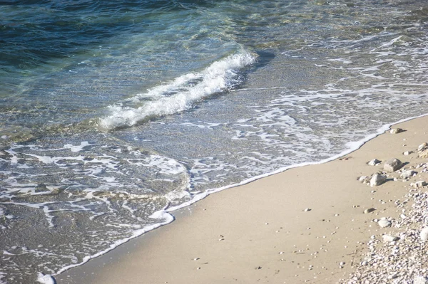 Sandy beach in Montenegro — Stock Photo, Image