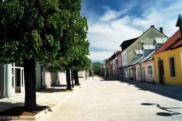 Rua Njegos, Cetinje — Fotografia de Stock