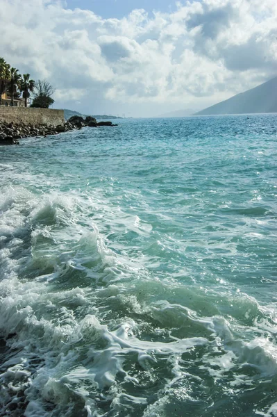 Boka Bay during a small storm — Stock Photo, Image