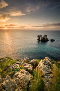 Liencres, Cantabric İspanya kıyısında