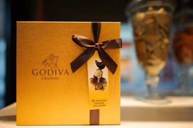 Godiva Belçika tatlılar kutusu