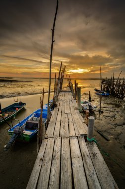 Carrasqueira eski ahşap iskele