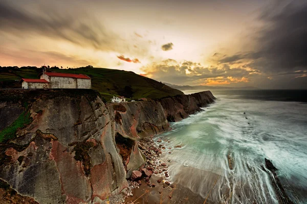 Costa atlântica em Espanha — Fotografia de Stock