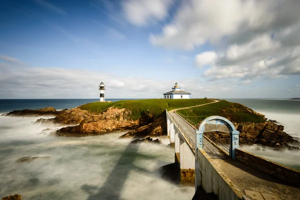 Illa Pancha lighthouse, Hiszpania — Zdjęcie stockowe